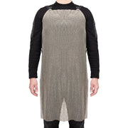 US Mesh Metal Clothing Stainless Steel Apron w/3-Piece Elastic Strap - Silver - 1/EA - 392-WC-USM-2107