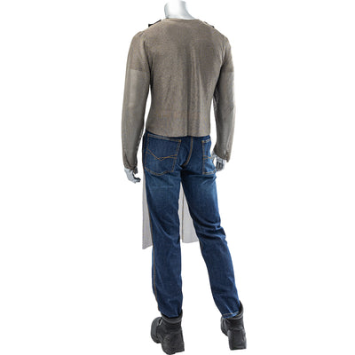 US Mesh Metal Clothing Titanium Wire Ring Full Body Tunic w/Sleeves - Silver - 1/EA - USM-4301TI