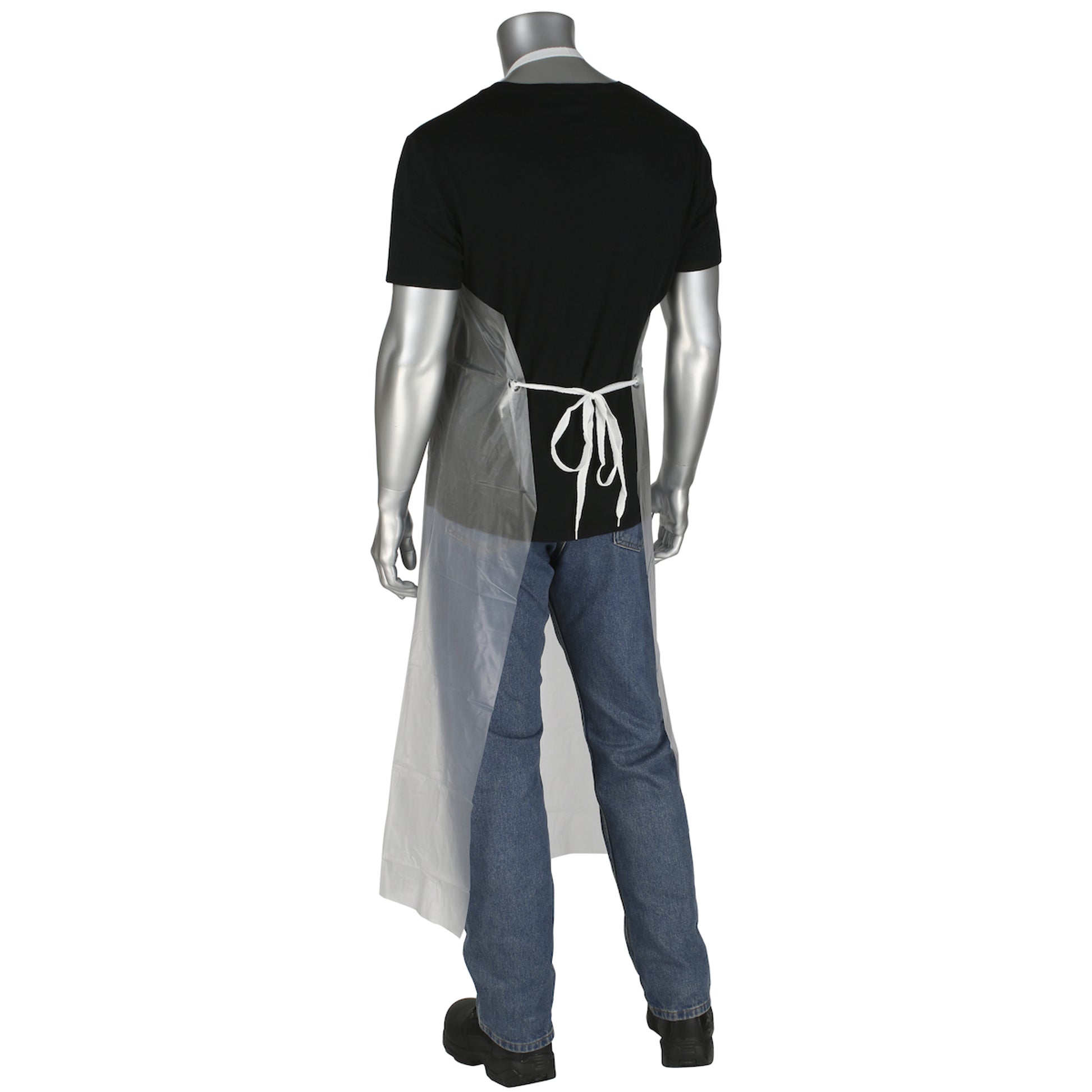 PIP Aprons Clear Vinyl Apron - 6 mil - 1/DZ - 393-WC-UUC-45
