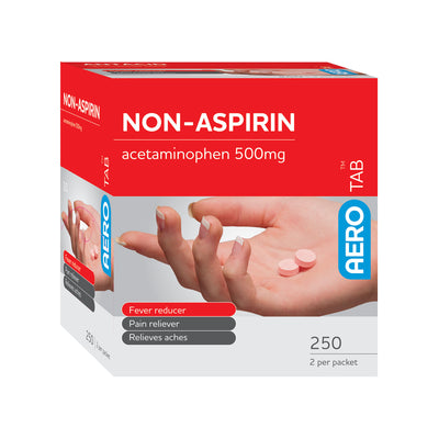 AERO AEROTAB Non-Aspirin Tablets 250/box - ATNA250