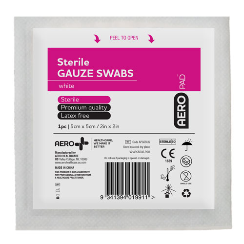 AERO AEROPAD Gauze Pad 3in x 3in 50/pack - APG7550BSUS