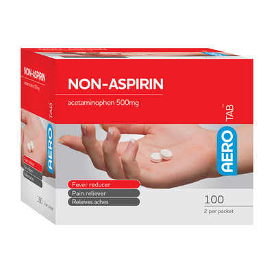 AERO AEROTAB Non-Aspirin Tablets 100/box - ATNA100