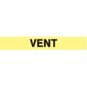 VENT PERFORATED ROLL PIPE MARKER - VENT PERFORATED ROLL PIPE MARKER, 2”X18Y, Adhesive Vinyl