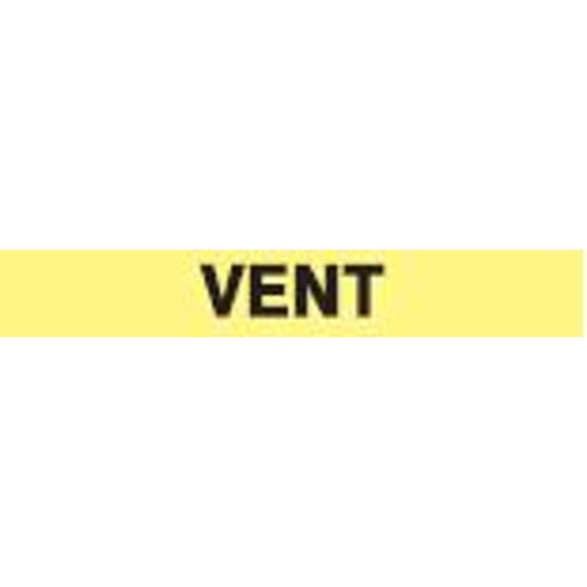 VENT PERFORATED ROLL PIPE MARKER - VENT PERFORATED ROLL PIPE MARKER, 2”X18Y, Adhesive Vinyl