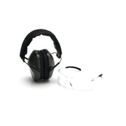 Venture Gear- LOW PROFILE COMBO - Earmuff: OD GREEN / Eyewear: CLEAR - 1/Box