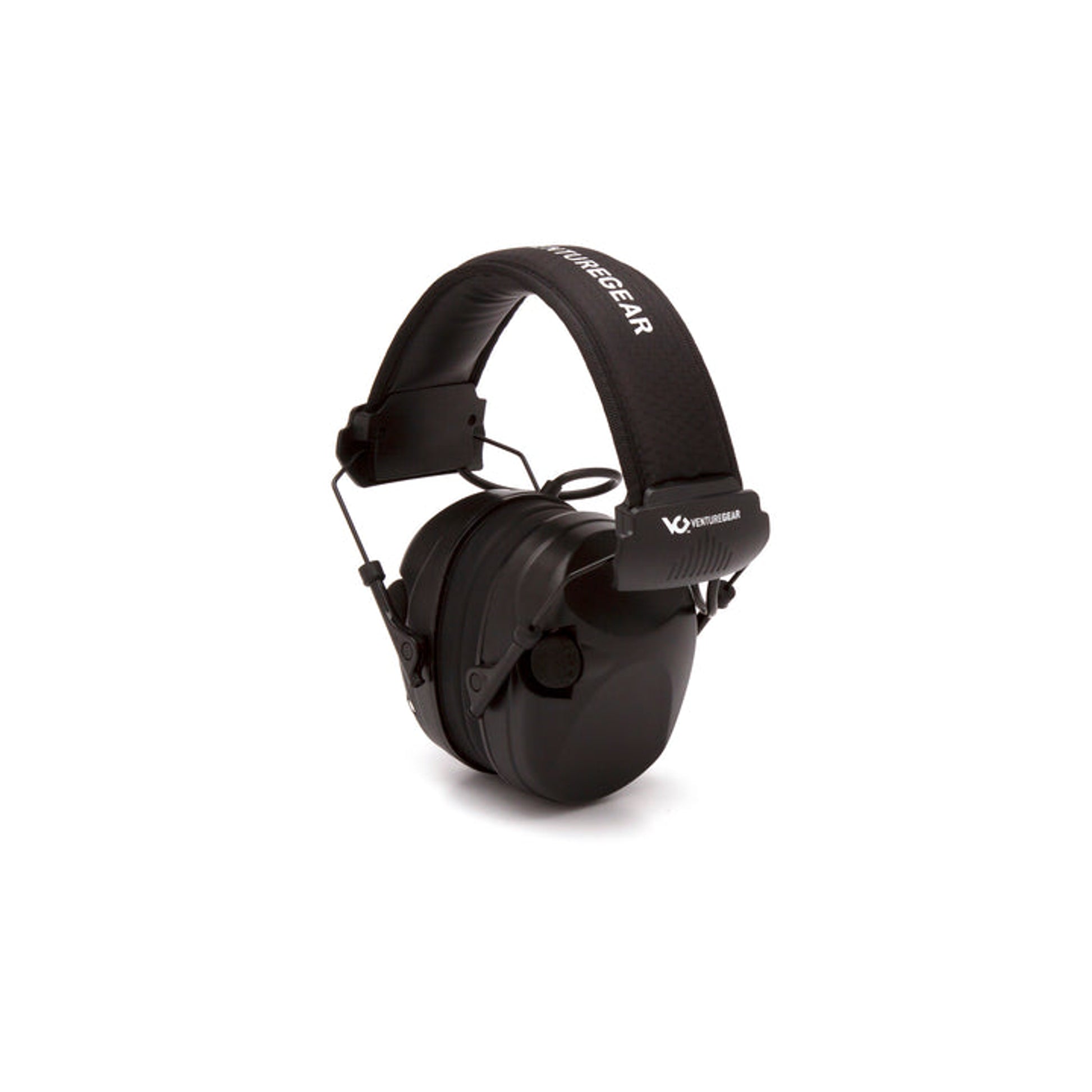 Venture Gear - Black electronic earmuff with black headband - 1/Each