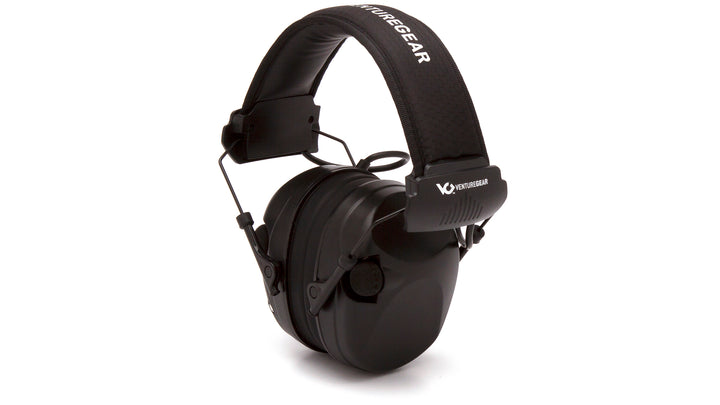 Venture Gear - Black electronic earmuff with black headband - 1/Each