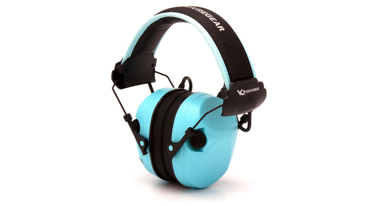 Venture Gear - Powder blue electronic earmuff with black headband - 1/Each