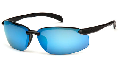 Venture Gear Waverton Black Frame/Ice Blue Mirror Lens Safety Eyewear