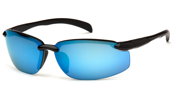 Venture Gear - Waverton - Black Frame/Ice Blue Mirror Lens - 12/Pair