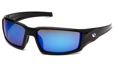 Venture Gear Pagosa Black Frame/Ice Blue Mirror Anti-Fog Lens Safety Eyewear