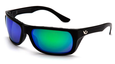 Venture Gear Vallejo Black Frame/Polarized Green Mirror Lens Safety Eyewear