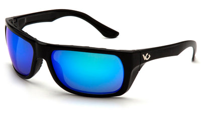 Venture Gear Vallejo Black Frame/Ice Blue Mirror Anti-Fog Lens Safety Eyewear