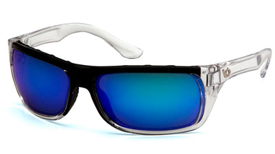 Venture Gear Vallejo Clear Frame/Ice Blue Mirror Lens Safety Eyewear