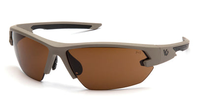 Venture Gear Tactical Semtex 2.0 Tan Frame/Bronze Anti-Fog Lens Safety Eyewear