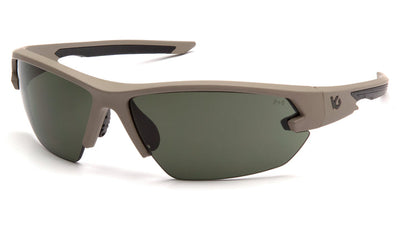 Venture Gear Tactical Semtex 2.0 Tan Frame/Forest Gray Anti-Fog Lens Safety Eyewear