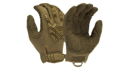 Pyramex VGTG40 Venture Gear Tactical Heavy Duty Impact Operator Glove- Coyote Brown Cut Level A2