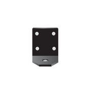 Warning Whip Mounting Bracket - "L" Style - Black Powder Coated - Steel - Hardware Not Included - VIAMOUNT