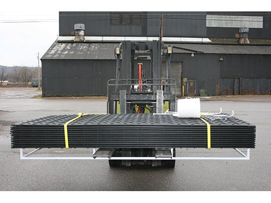 Ground Protection - VersaMAT - Mat-Pak - (12)4'X8' Mats - One Side Smooth - Black - W/ Accessories 120 Ton Load - VMCP4S1