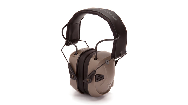 Pyramex - Electronic earmuff with bluetooth - Amp BT 26dB - Color Tan - 1/Each