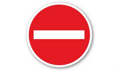 32" CIRCLE SIGNS - Circle Sign - Do Not Enter - LS-SIGN 1024 #1752 -UEN