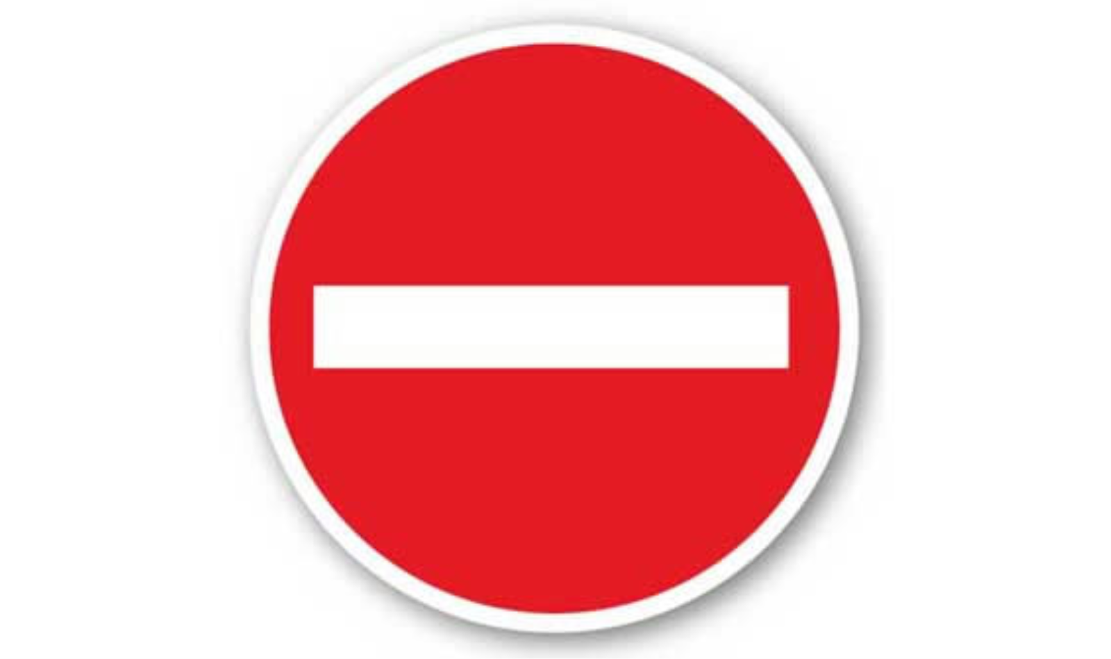 30" CIRCLE SIGNS -  Circle Sign - Do Not Enter - DSV-SIGN 900 #1751 -UEN
