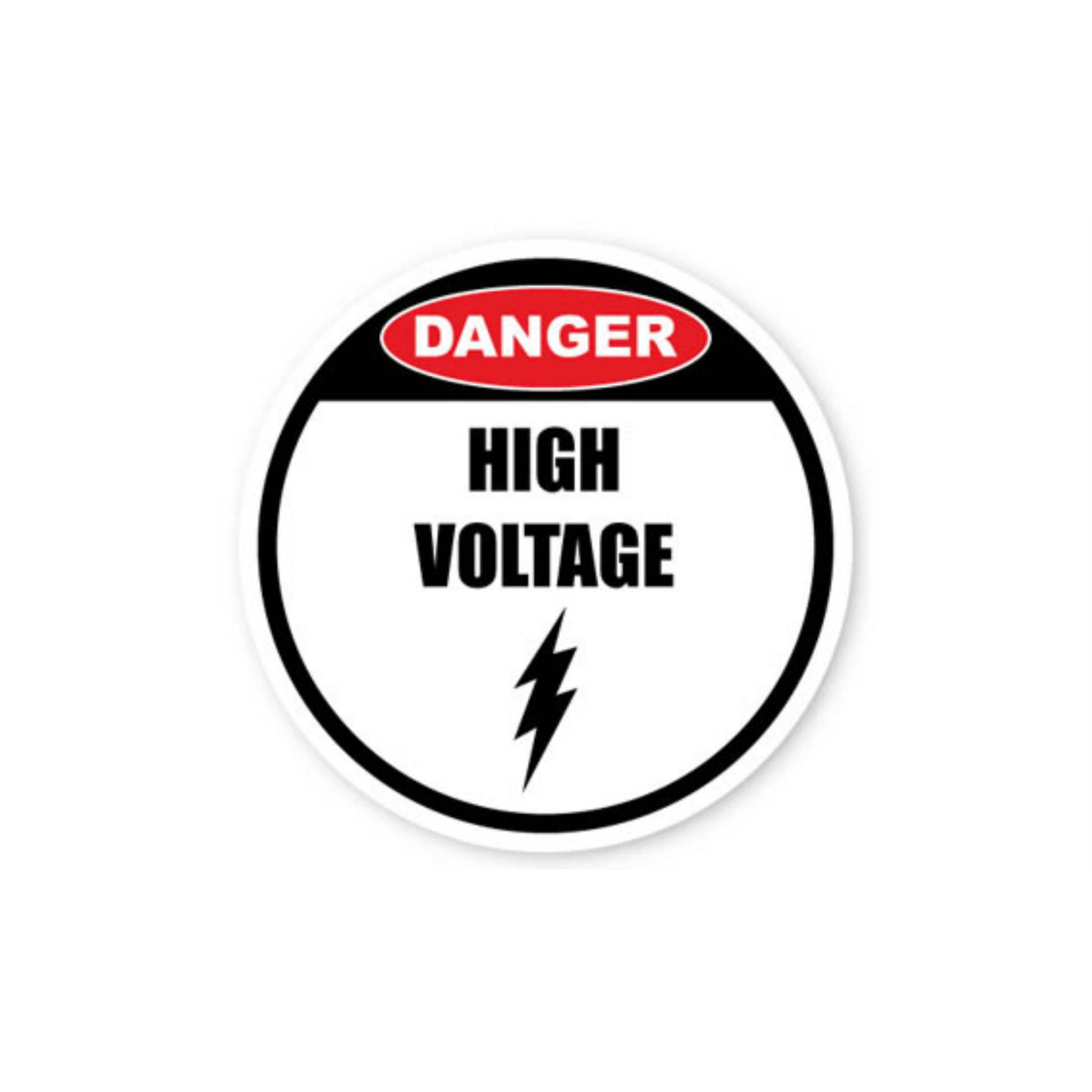 17" CIRCLE SIGNS - Circle Sign - Danger High Voltage - LS-SIGN 289 #1934 -UEN