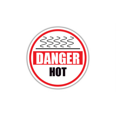 20" CIRCLE SIGNS - Circle Sign - Danger Hot - DSV-SIGN 400 #1956 -UEN