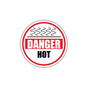 20" CIRCLE SIGNS -  Circle Sign - Danger Hot - DSV-SIGN 400 #1956 -UEN