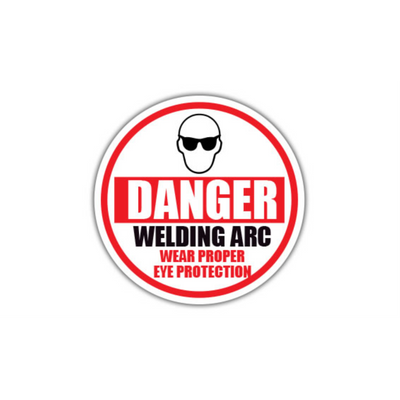 20" CIRCLE SIGNS - Circle Sign - Danger Welding Arc Wear Proper Eye Protection - DSV-SIGN 400 #1977 -UEN