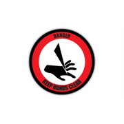 30" CIRCLE SIGNS -  Circle Sign - Danger Keep Hands Clear - DSV-SIGN 900 #1965 -UEN