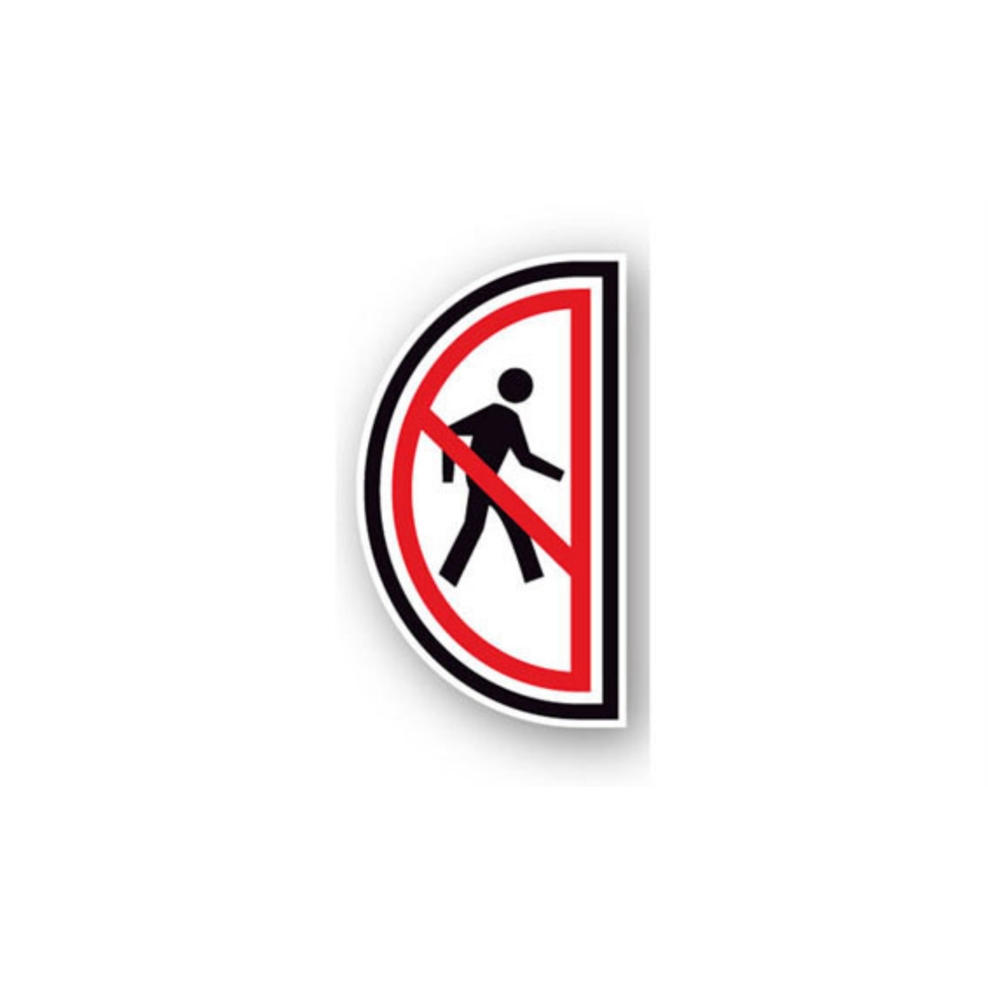 34" x 60" HALF SIGNS - Half Sign - No Pedestrian (Right) - LS-SIGN 2040 #0612RIGHT -UEN
