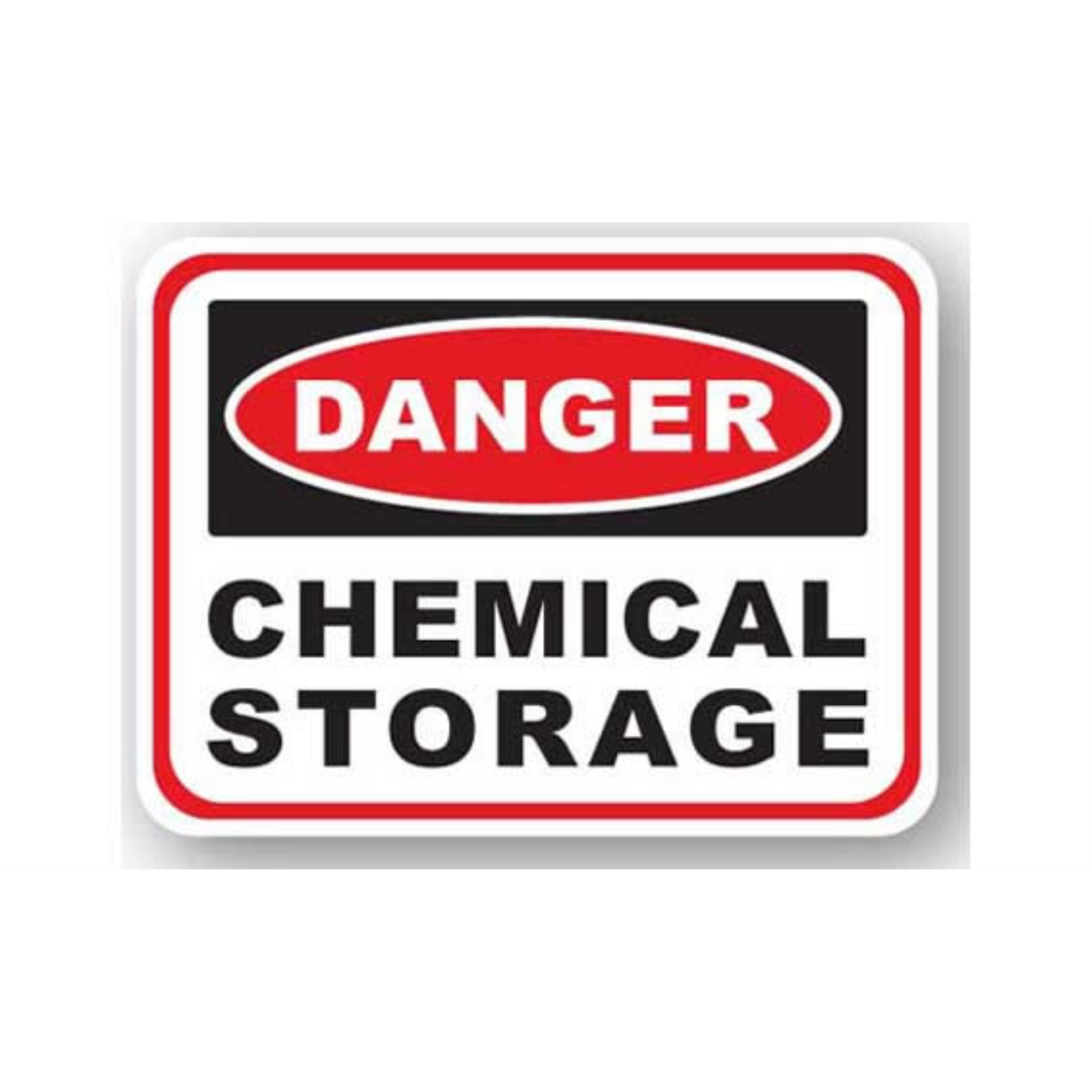 12" x 9" RECTANGLE SIGNS -  Rectangle Sign - Danger Chemical Storage - LS-SIGN 108 #0351 -UEN
