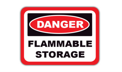 36" x 27" RECTANGLE SIGNS - Rectangle Sign - Danger Flammable Storage - DSV-SIGN 972 #0359 -UEN