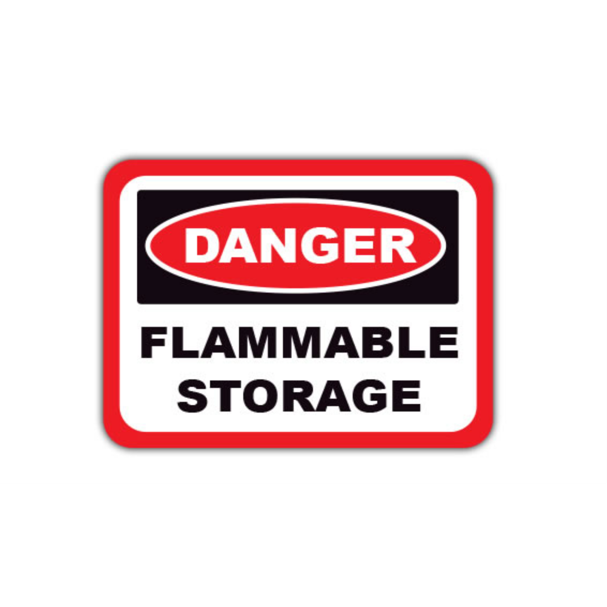 12" x 12" RECTANGLE SIGNS - Rectangle Sign - Danger Flammable Storage - LS-SIGN 144 #7015 -UEN