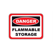 24" x 18" RECTANGLE SIGNS -  Rectangle Sign - Danger Flammable Storage - DSV-SIGN 432 #0357 -UEN