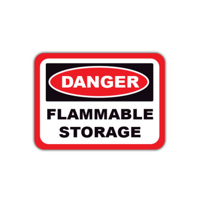 30" x 21" RECTANGLE SIGNS - Rectangle Sign - Danger Flammable Storage - DSV-SIGN 630 #0358 -UEN