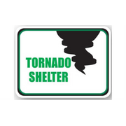 24" x 18" RECTANGLE SIGNS -  Rectangle Sign - Tornado Shelter - LS-SIGN 432 #2206 -UEN