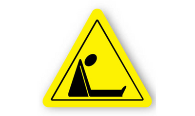 30" TRIANGLE SIGNS - Triangle Sign - Asphyxiation - LS-SIGN 900 #1393 -UEN