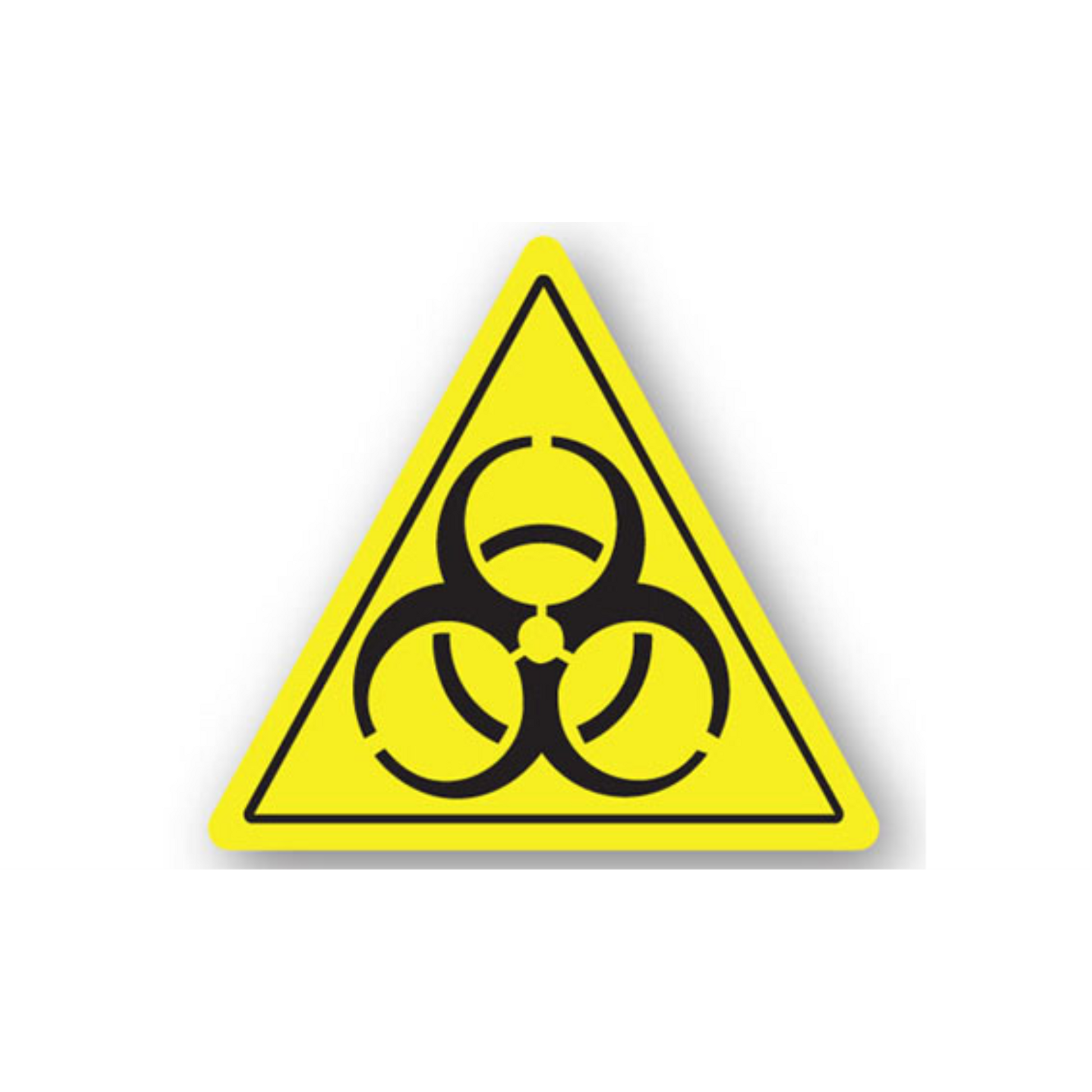 12" TRIANGLE SIGNS -  Triangle Sign - Biohazard - DSV-SIGN 144 #0079 -UEN