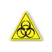 20" TRIANGLE SIGNS -  Triangle Sign - Biohazard - DSV-SIGN 400 #0081 -UEN