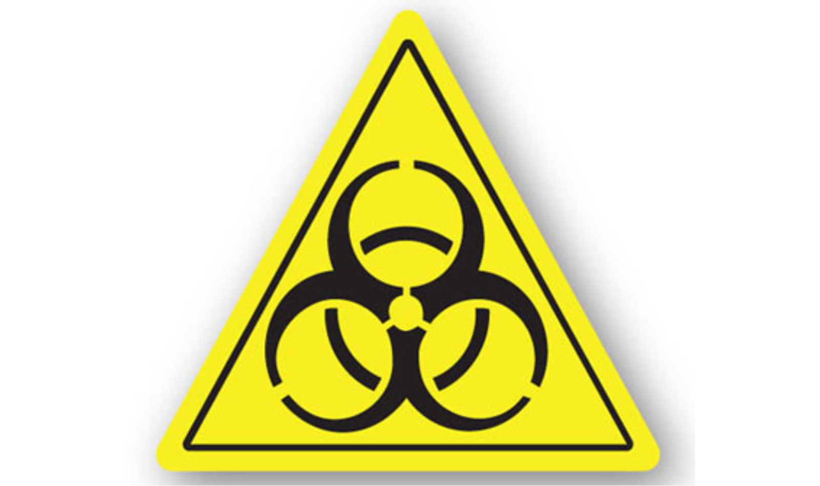 24" TRIANGLE SIGNS -  Triangle Sign - Biohazard - DSV-SIGN 576 #0082 -UEN