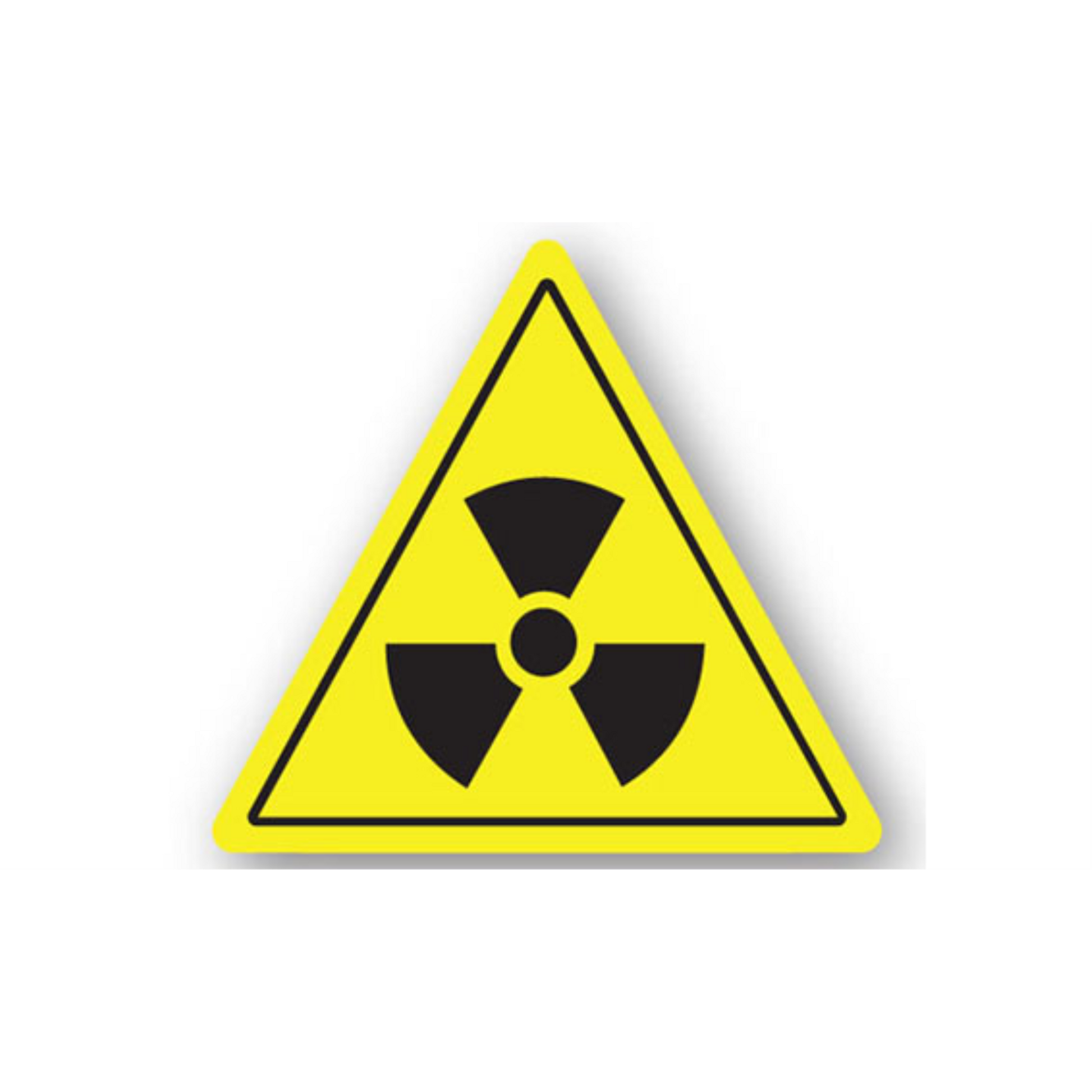 16" TRIANGLE SIGNS -  Triangle Sign - Radiation - DSV-SIGN 256 #0086 -UEN