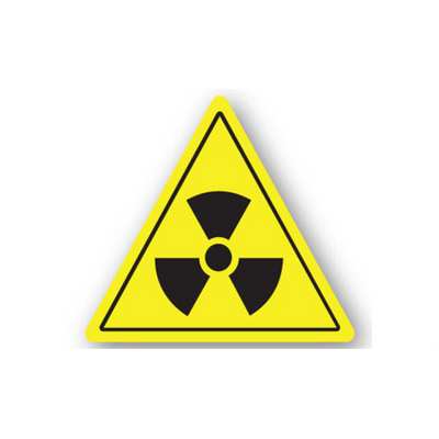 17" TRIANGLE SIGNS -  Triangle Sign - Radiation - LS-SIGN 289 #5007 -UEN