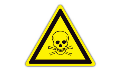 32" TRIANGLE SIGNS - Triangle Sign - Skull & Crossbones - DSV-SIGN 1024 #1242 -UEN