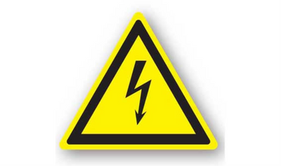 20" TRIANGLE SIGNS - Triangle Sign - High Voltage - DSV-SIGN 400 #1221 -UEN