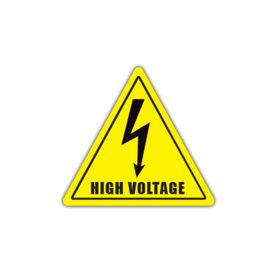 20" TRIANGLE SIGNS - Triangle Sign - High Voltage - LS-SIGN 400 #0075 -UEN