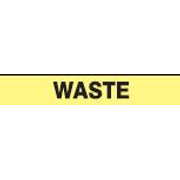 WASTE PERFORATED ROLL PIPE MARKER - WASTE PERFORATED ROLL PIPE MARKER , 2”X18Y, Adhesive Vinyl