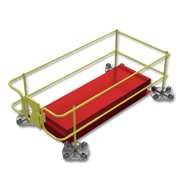 Leading Edge Safety Ballasted Roof Hatch Guardrail For A 30" X 96" Hatch - WBRH-30X96-18-ASM