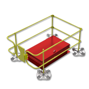 Leading Edge Safety Ballasted Roof Hatch Guardrail For A 36" X 54" Hatch - WBRH-36X54-17-ASM
